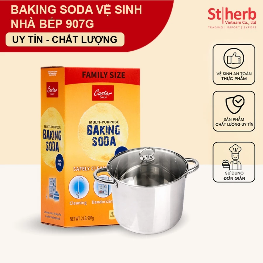 Bột baking soda tẩy rửa nhà bếp
