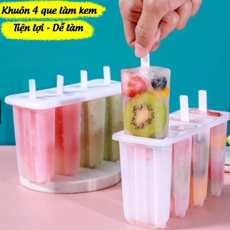 Khuôn kem làm kem trái cây tại nhà